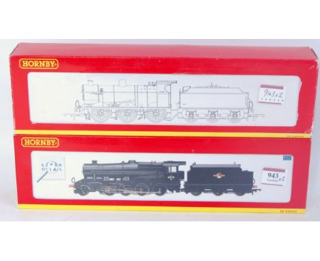 A Hornby R2462 BR black class 8F engine and tender No. 48151, DCC ready (NM-NBM) sold with R2276A BR black Fowler class 4F en