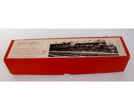 A brass/whitemetal kit to build LMS Duchess class engine and tender, limited edition of 600 produced by DJA for Model Loco, a