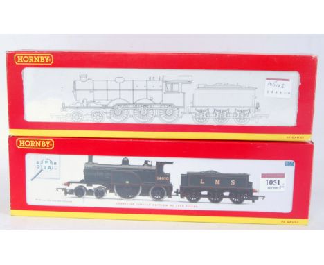 A Hornby R2683 limited edition LMS black ex Caledonian 4-2-2 engine and tender No. 14010, DCC ready, c2000 made (M-BM) and so