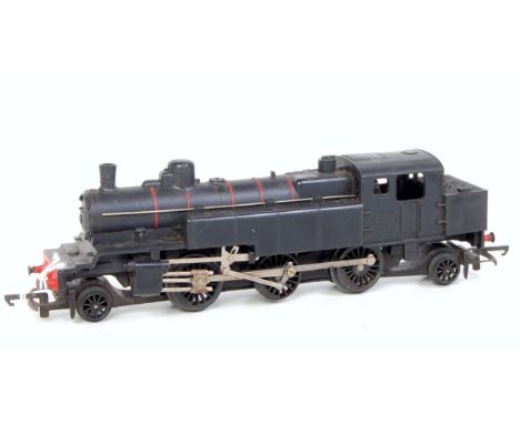 A Triang Railways R653 black single dome continental prairie tank engine