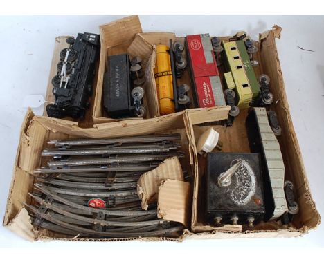 Japanese Hudson & Pacific electric good set including American outline black 2-6-2 loco No. 301 with bogie 8 wheel 'Hudson & 