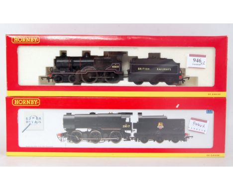 Hornby R2355B BR black class Q1 engine and tender No. 33013 DCC ready (NM-BN M) sold with R2183A British Railways lined black