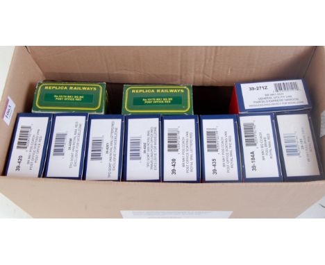 9 Bachmann Post Office red coaches including 39-420, 39-420W, 39-420Y, 39-420Z, 39-430, 39-435 Mk1 PO sorting vans, 3 other i