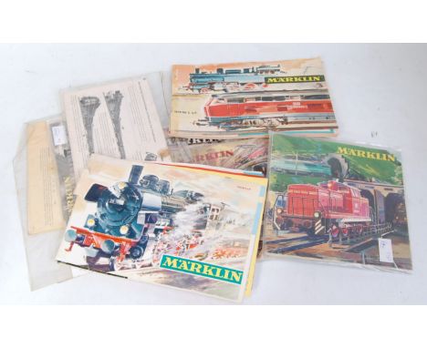 A large collection of Marklin H0 catalogues, price lists ,yearbooks, etc dating from 1952-2013, very few years missing