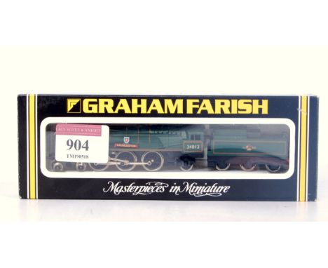 A Graham Farish N gauge No. 151A special edition BR green rebuilt West Country class engine and tender 'Launceston' (NM-BNM)