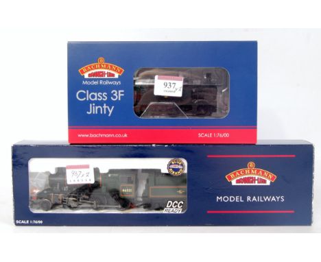 Bachmann 32-825 BR lined green Ivatt class 2MT 2-6-0 engine and tender No. 46521 (NM-BNM) sold with a 32-232 BR black Jinty t