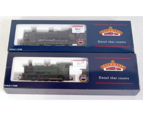 Two Bachmann Locomotives and Tenders to include 32-162 N Class 31401 BR Black, and 32-303 2251 Collett Goods 2251 BR Green (B