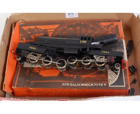 A K's whitemetal kit built LMS Garratt engine and tender, repair required to  one cylinder and sold with book on history of t