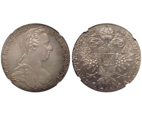AUSTRIA. Maria Theresa. Silver Taler, 1780-. Vienna. Restrike. The Maria Theresa Thaler was originally struck in Austria betw