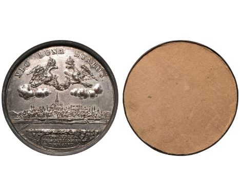 POLAND. John III Sobieski, 1674-1696. Silvered Bronze Commemorative Medal, 1683. To commemorate the victory of John III Sobie