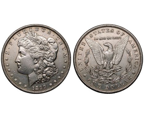 UNITED STATES. Morgan dollars, 1878-1904. Silver 1 Dollar, 1899. Philadelphia. Obv: E. PLURIBUS. UNUM, liberty left, stars ar