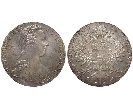 AUSTRIA. Maria Theresa. Silver Taler, 1780-. Vienna. Restrike. The Maria Theresa Thaler was originally struck in Austria betw