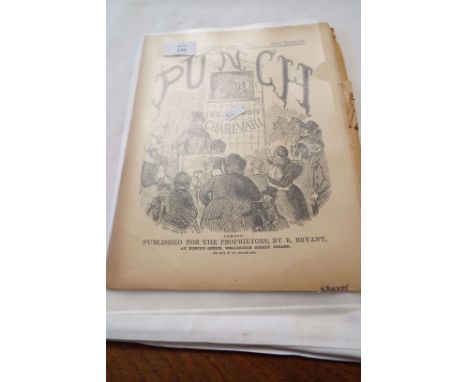 A first edition of Punch magazine; 'The London Charivari' dated week ending July 17th 1841, published for the proprietors by 