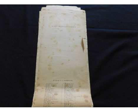 P G WODEHOUSE: AUNTS AREN'T GENTLEMEN, London, Herbert Jenkins, 1974, scarce galley proof, some manuscript amendments to the 
