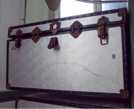 Large metal trunk