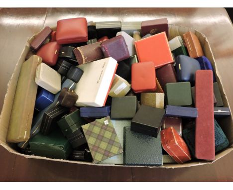 A large quantity of assorted ring, necklace, pendant and jewellery boxes