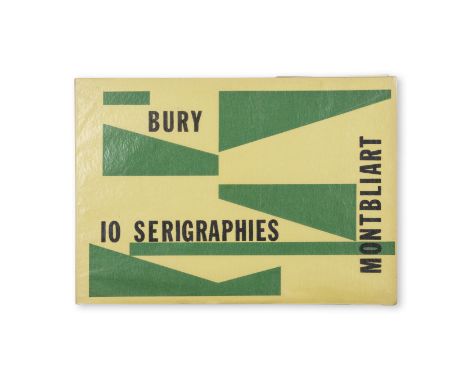 Pol BURY (1922-2005)10 SERIGRAPHIES, 1955 Suite originale de 10 pochoirs en couleursTextes de R.V. Gindertael, K.-N. Elno et 