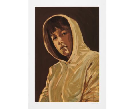 Claire TABOURET (Née en 1981)SELF-PORTRAIT WITH A HOOK (PINK), 2021 Impression digitale sur Hahnemühle Museum Signée et numér