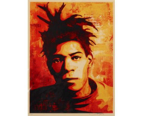 Shepard  FAIREY (Né en 1970)BASQUIAT CANVAS PRINT, 2010 Sérigraphie couleursSignée et numérotée 148/45060,5 x 45,5 cmFor furt