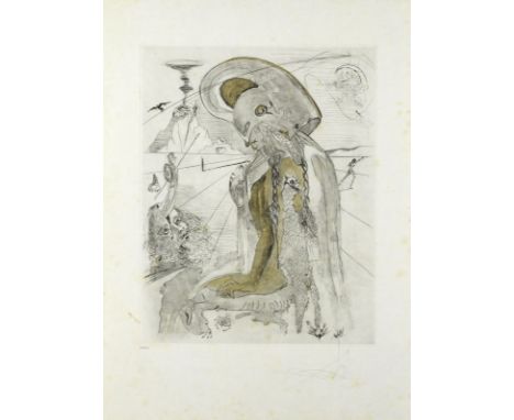 Salvador DALI (1904-1989)ATHENE, 1963-1965 (Michler & Löpsinger, 130) Planche issue de la suite 'Mythologie'Héliogravure and 