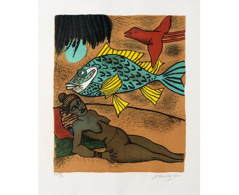 CORNEILLE (Guillaume Cornelis van Beverloo dit) (1922-2010)MEMOIRE DE CUBA, 2000 Lithographie en couleurs sur vélin Epreuve d