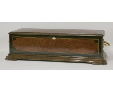 A cylinder musical box by C Paillard & Co.,playing eight airs, sublime-harmonie twin combs, twin-in-line spring motor, in a b