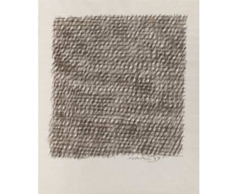 PIERO DORAZIO (1927-2005)Sans titre (Grey)  1959  signé et daté 59 aquarelle sur papier teintésigned and dated 59 watercolour
