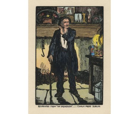 JACK B. YEATSThe ShanachieHand coloured Cuala press print; together with two other prints of Nativity scenes The Star in the 