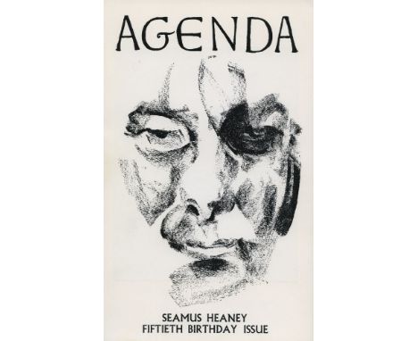 HEANEY, SEAMUS/COOKSON, WILLIAM. AND PETER DALE (EDS.).Agenda, Seamus Heaney: 50th Birthday Issue, Vol. 27 No.1 Spring 1989, 