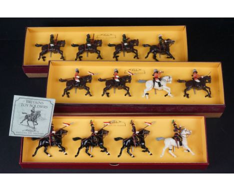 Three boxed Britains metal figure sets to include 8959 5th Royal Irish Lancers and 2 x Special Collectors Edition sets (25th 