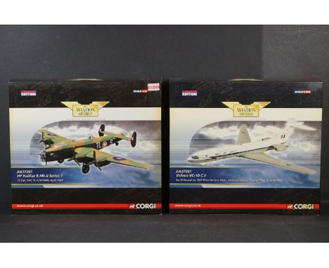 Two Boxed Corgi Aviation Archive ltd edn diecast models to include 1/144 AA37001 Vickers VC-10 C,1 No.10 Squadron, RAF Brize 