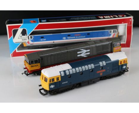 Boxed Lima OO gauge 205135 Royal Oak locomotive plus a Lima The Burns Star &amp; Hornby Railfreight locomotive (3) 