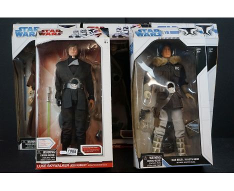 Star Wars - Five boxed Ultimate Quarter Scale figures to include Obi Wan Kenobi (A New Hope), Darth Maul, Han Solo in Hoth Ge