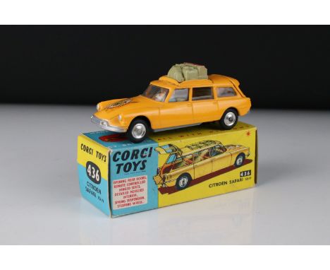 Boxed Corgi 436 Citroen Safari ID19 diecast model, decal &amp; diecast vg, gd box 