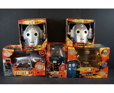 Doctor Who - Five boxed  Character Doctor Who toys to include Radio Controlled K-9, Radio Controlled Davros, Cyberman Voice C