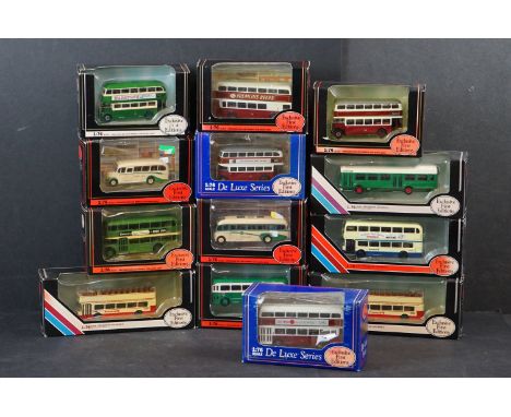 13 Boxed EFE Exclusive First Editions diecast models De-Regulation and De Luxe examples, some box storage wear 