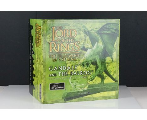 Boxed Britains Lord of The Rings 40258 Gandalf and Balrog Diorama set, complete and excellent with outer trade box, corner kn