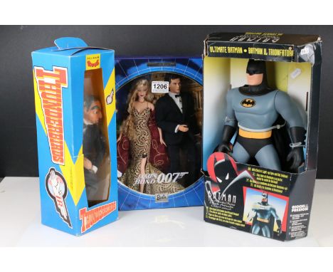 Three boxed TV related toys to include Mattel Barbie Collectables James Bond 007 doll set, Kenner Batman The Animated Series 