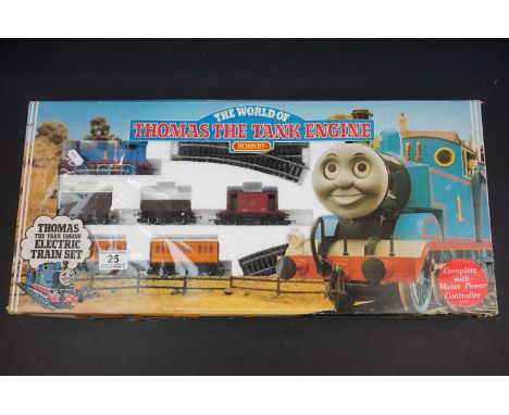 Boxed Hornby OO gauge Thomas the Tank Engine R181 train set with Thomas locomotive and rolling stock, appears complete 