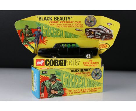 Boxed Corgi 268 The Green Hornet Black Beauty diecast model, with 3 x missiles, 3 x radar scanners, secret instructions, diec