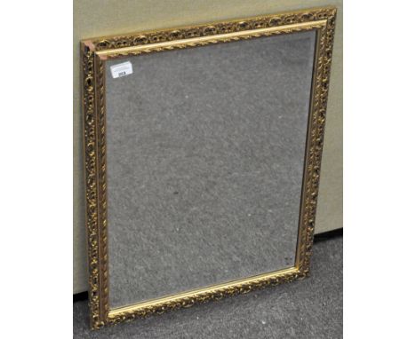 A vintage gilt framed bevelled glass wall mirror, 68m x 52cm