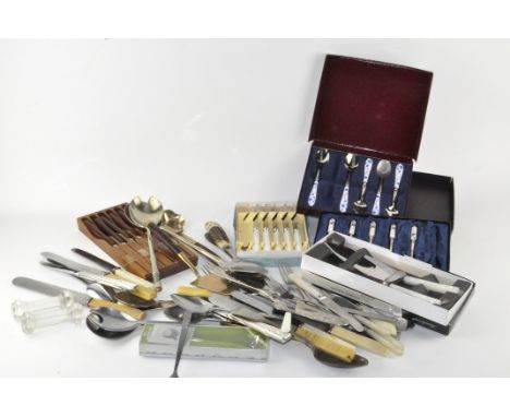 A quantity of silver plate, mostly flatware