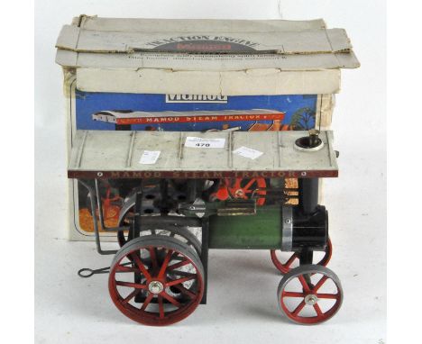 A Mamod TE1A steam traction engine, in original box