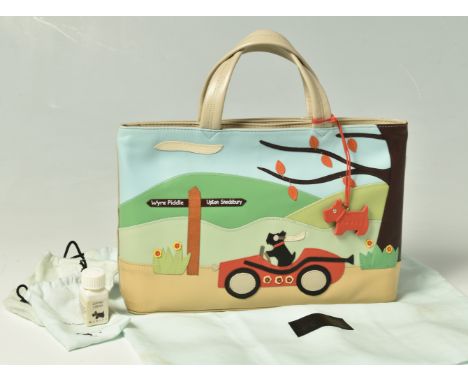RADLEY'S 2005 AUTUMN/WINTER SIGNATURE 'AWAY DAY' GRAB BAG, 10th signature bag to be released, with duck egg blue dust bag and