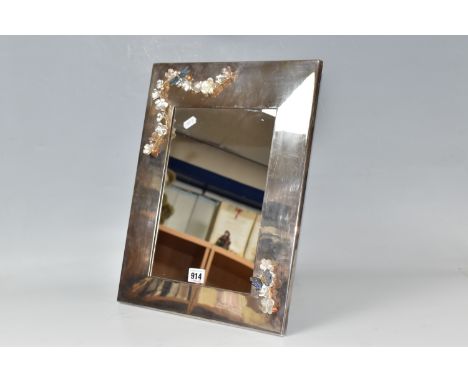 A FREE STANDING MIRROR IN A MAPPIN &amp; WEBB FRAME, a free standing dressing table mirror in a frame by Mappin &amp; Webb, m