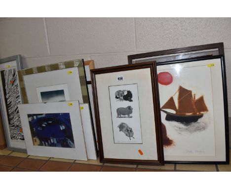 A COLLECTION OF LIMITED EDITION ETCHINGS AND PRINTS BY VARIOUS ARTISTS, comprising two Ingrid Allen mezzotint etchings, Sarah
