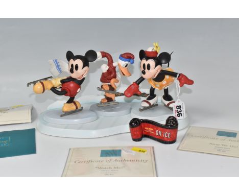 FIVE BOXED WALT DISNEY CLASSICS COLLECTION ITEMS FROM THE 'MICKEY MOUSE ON ICE' SERIES, comprising Mickey Mouse 'Watch Me!', 