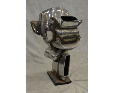 Jason Seley, 1919-1983, welded automobile parts sculpture, student of Zadkine at the Arts Students League in New York and eve