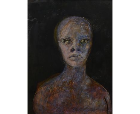 Rachel Bliss (American, b 1962), oil on board, Portrait, 23-1/4" x 17-1/4" sight, 26-3/4" x 20-1/2" overall , Property from t