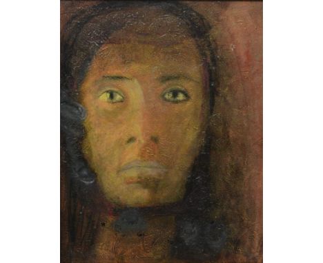 Rachel Bliss (American, b 1962), oil on board, Portrait of a Woman, 17" x 14" sight, 20-1/4" x 16-1/2" overall , Property fro